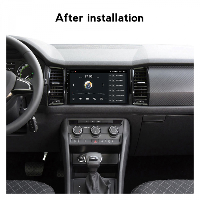 Navigatie dedicata Skoda Kodiaq 2016-2018, 4GB RAM 64GB ROM, Octacore, Android 13, Display QLED 9", DSP, Carplay, Android Auto, Internet, Youtube, Waze, WIFI, Bluetooth [5]