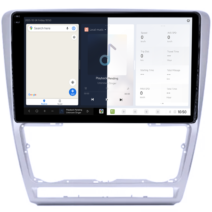 Navigatie dedicata Skoda Octavia 2004-2013, DUDU3, 4GB RAM 64GB ROM, Octacore, Platforma 8581, Android, Display QLED 9", DSP, Carplay&AndroidAuto [2]