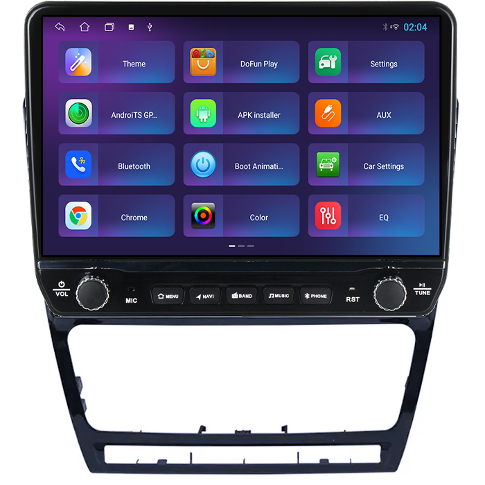 Navigatie dedicata Skoda Octavia 2 2004-2013 Black Tesla cu butoane rotative model 2024, 4GB RAM 64GB ROM, Procesor Quadcore, Android 14, Display QLED 10", DSP, Carplay&Android Auto [4]