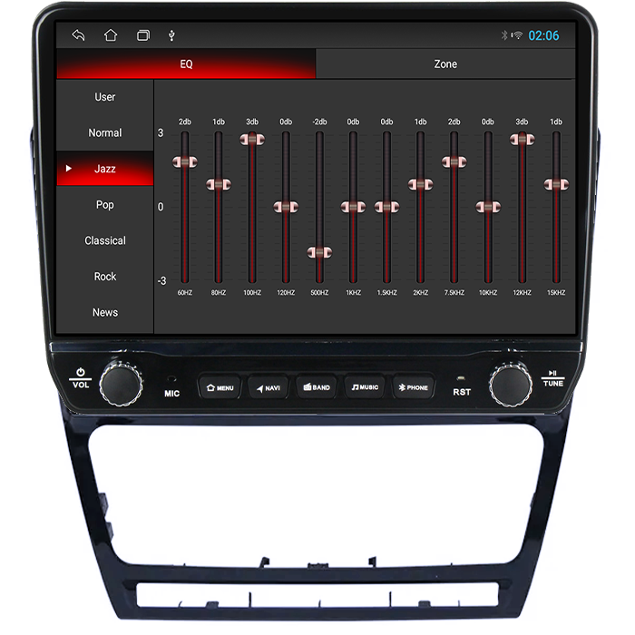 Navigatie dedicata Skoda Octavia 2 2004-2013 Black Tesla cu butoane rotative model 2024, 4GB RAM 64GB ROM, Procesor Quadcore, Android 14, Display QLED 10", DSP, Carplay&Android Auto [2]