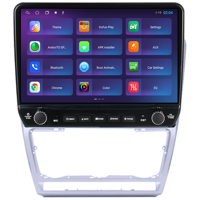 Navigatie dedicata Skoda Octavia 2 2004-2013 Gray Tesla cu butoane rotative model 2024, 4GB RAM 64GB ROM, Procesor Quadcore, Android 14, Display QLED 10", DSP, Carplay&Android Auto [4]