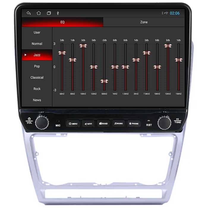 Navigatie dedicata Skoda Octavia 2 2004-2013 Gray Tesla cu butoane rotative model 2024, 4GB RAM 64GB ROM, Procesor Quadcore, Android 14, Display QLED 10", DSP, Carplay&Android Auto [2]