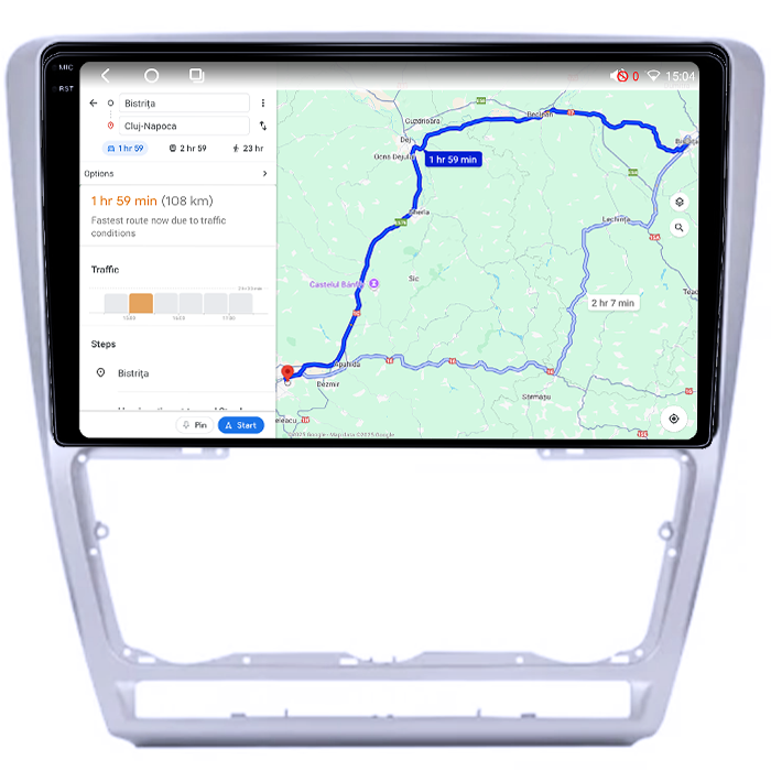 Navigatie dedicata Skoda Octavia 2 2004-2013, Facelift 2009-2013, 4GB RAM 64GB ROM, Octacore, Android 14, Display QLED 1K 10", Carplay&Android Auto, SIM 4G, Ventilator Activ [4]
