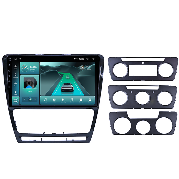 Navigatie dedicata Skoda Octavia 2008-2013, Black, 8GB RAM 128GB ROM, Octacore, Platforma TS18, Android 13, Display QLED 10”, Suporta camera 360º, DSP, Carplay&Android Auto, SIM 4G, Ventil [1]