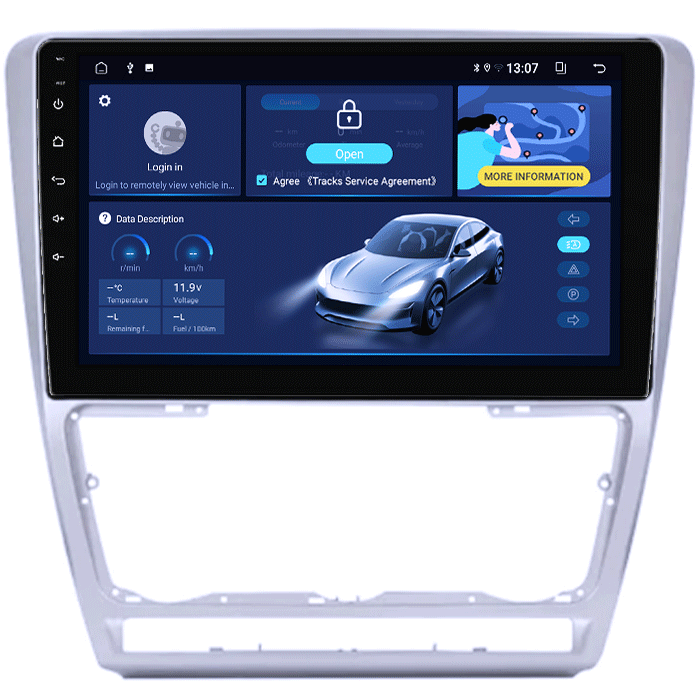 Navigatie dedicata Skoda Octavia 2004-2013, 8GB RAM 128GB ROM, Octacore, Platforma TS18, Android 13, Display QLED 10”, Suporta camera 360º, DSP, Carplay&Android Auto, SIM 4G, Ventilator Activ [1]