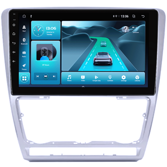 Navigatie dedicata Skoda Octavia 2004-2013, 8GB RAM 128GB ROM, Octacore, Platforma TS18, Android 13, Display QLED 10”, Suporta camera 360º, DSP, Carplay&Android Auto, SIM 4G, Ventilator Activ [2]