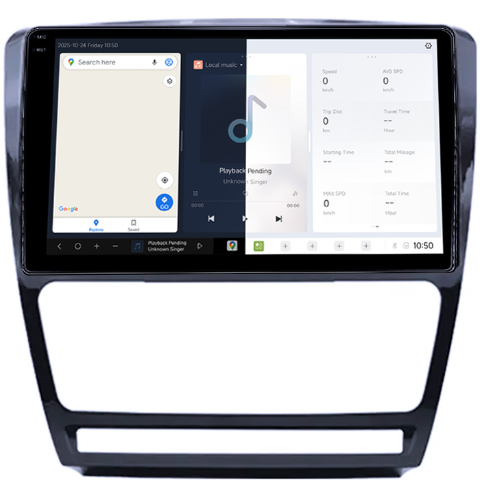 Navigatie dedicata Skoda Octavia 2008-2013, DUDU3, 4GB RAM 64GB ROM, Octacore, Platforma 8581, Android, Display QLED 9", DSP, Carplay&AndroidAuto [2]