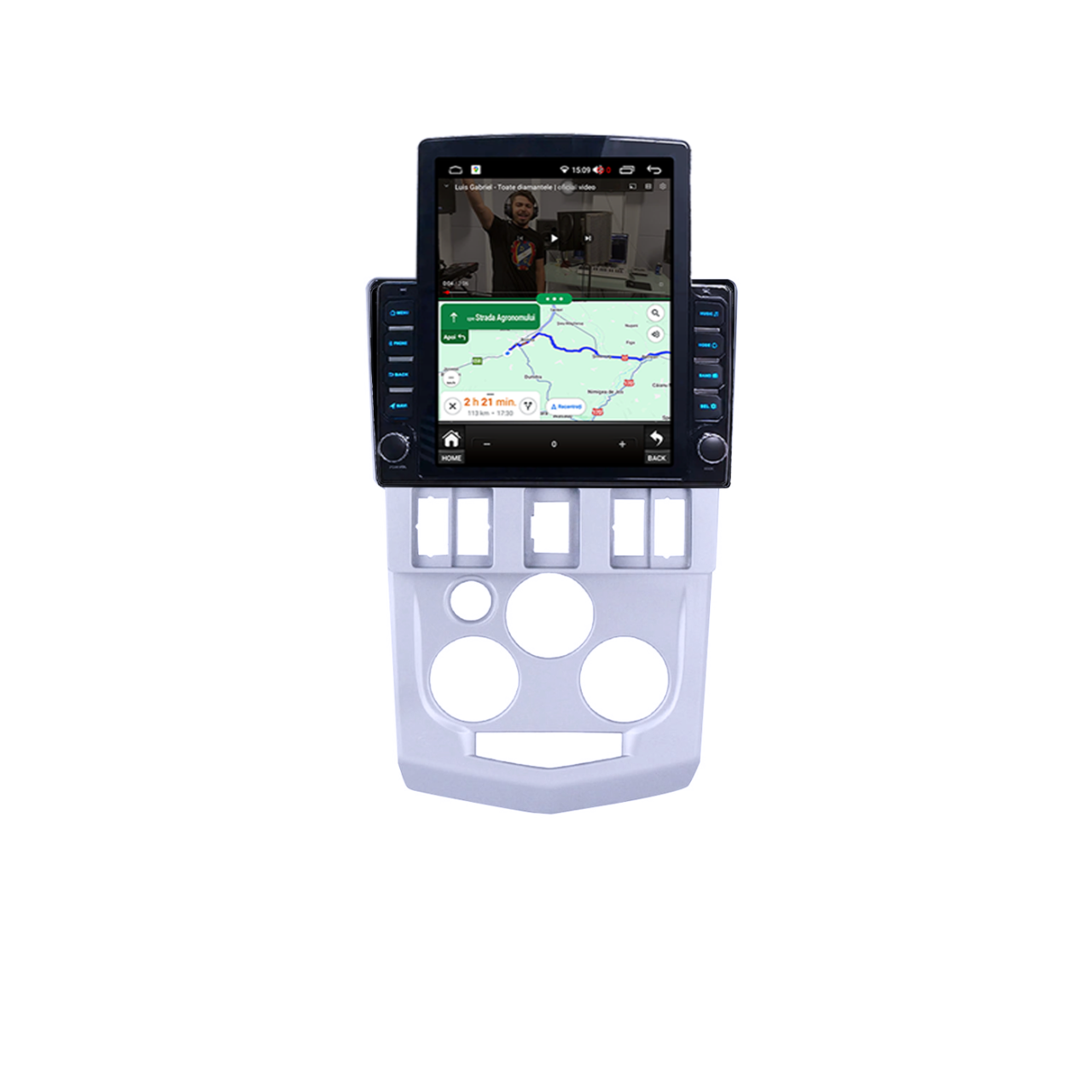 Navigatie Dedicata Renault&Dacia 2004-2009 Tesla Style, 2GB RAM 32 GB ROM, Quadcore, ANDROID 10+,Carplay&Android Auto, 9.7 inch, Internet, Aplicatii, Waze, GPS [4]