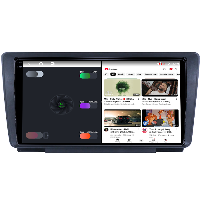 Navigatie dedicata Skoda Octavia 2008-2013, 4GB RAM 64GB ROM, Octacore, Android 14, Display QLED 1K 9", Carplay&Android Auto, SIM 4G, Ventilator Activ [3]