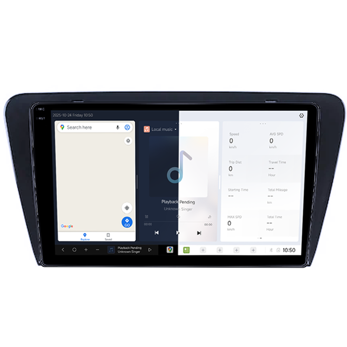 Navigatie dedicata Skoda Octavia 3, DUDU3, 4GB RAM 64GB ROM, Octacore, Platforma 8581, Android, Display QLED 10", DSP, Carplay&AndroidAuto [2]