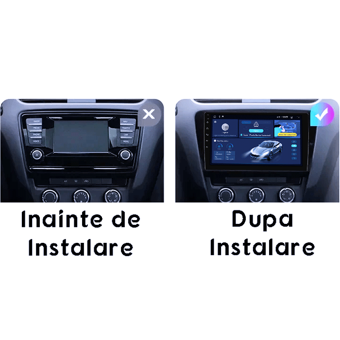 Navigatie dedicata Skoda Octavia 3, DUDU3, 4GB RAM 64GB ROM, Octacore, Platforma 8581, Android, Display QLED 10", DSP, Carplay&AndroidAuto [6]