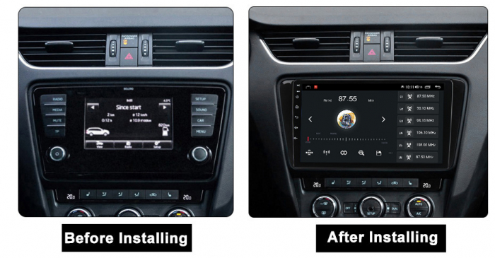 Navigatie dedicata Skoda Octavia 2013-2018, 4GB RAM 64GB ROM, Octacore, Android 13, Display QLED 10", DSP, Carplay, Android Auto, Internet, Youtube, Waze, WIFI, Bluetooth [8]