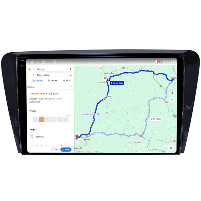 Navigatie dedicata Skoda Octavia 2013-2018, 4GB RAM 64GB ROM, Octacore, Android 14, Display QLED 1K 10", Carplay&Android Auto, SIM 4G, Ventilator Activ [4]