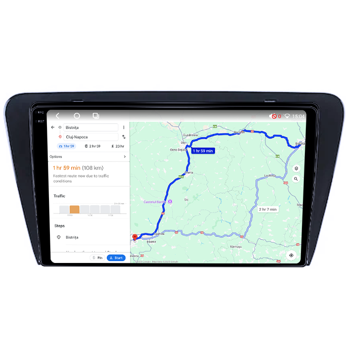 Navigatie dedicata Skoda Octavia 3, 4GB RAM 64GB ROM, Octacore, Android 14, Display QLED 1K 10", Carplay&Android Auto, SIM 4G, Ventilator Activ [4]