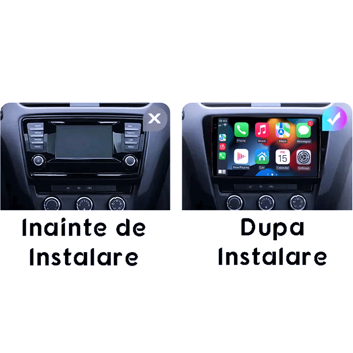 Navigatie dedicata Skoda Octavia 3, 4GB RAM 64GB ROM, Procesor Qualcomm Octacore, Android 14, Rezolutie 2K, Display QLED 10", DSP, Carplay&Android Auto, SIM 4G [6]