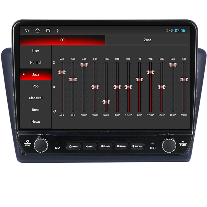 Navigatie dedicata Skoda Rapid 2013-2018 Tesla cu butoane rotative model 2024, 4GB RAM 64GB ROM, Procesor Quadcore, Android 14, Display QLED 10", DSP, Carplay&Android Au [2]
