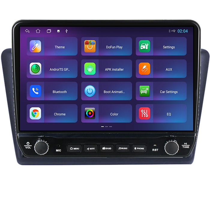 Navigatie dedicata Skoda Rapid 2013-2018 Tesla cu butoane rotative model 2024, 4GB RAM 64GB ROM, Procesor Quadcore, Android 14, Display QLED 10", DSP, Carplay&Android Au [4]