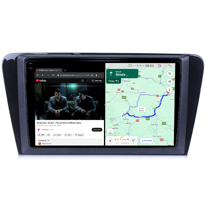 Navigatie dedicata Skoda Octavia A7 2014, 4GB RAM 64GB ROM, Quad Core, Display 10.1" QLED 1K, Carplay, Android 14, Bluetooth, Magazin Play, Suport Camere AHD [6]