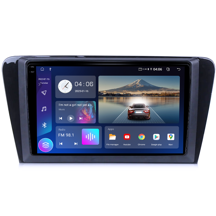 Navigatie dedicata Skoda Octavia A7 2014, 4GB RAM 64GB ROM, Quad Core, Display 10.1" QLED 1K, Carplay, Android 14, Bluetooth, Magazin Play, Suport Camere AHD [4]