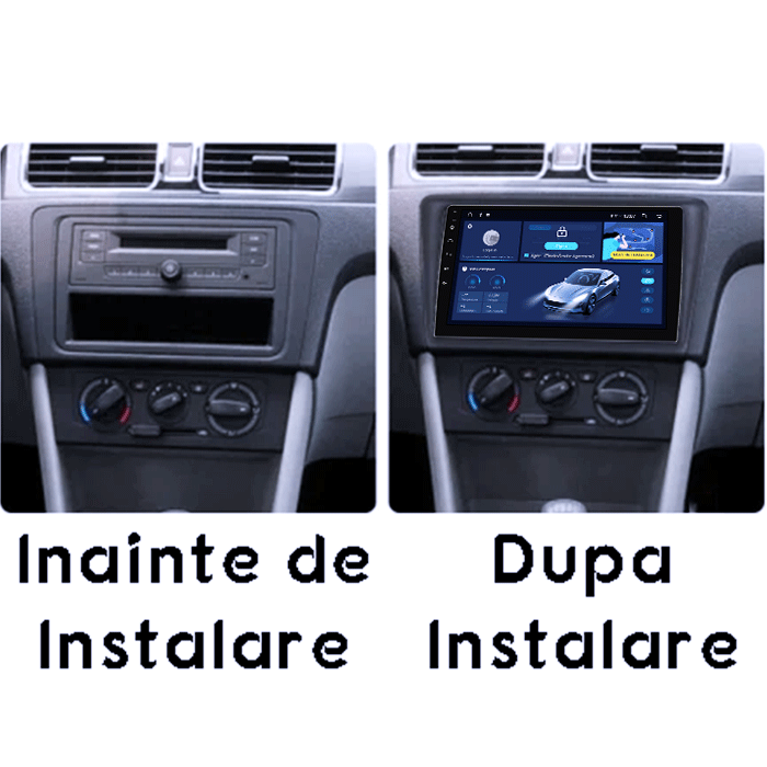 Navigatie dedicata Skoda Rapid 2013-2017, 4GB RAM 64GB ROM, Octacore, Android 14, Display QLED 1K 9", Carplay&Android Auto, SIM 4G, Ventilator Activ [5]
