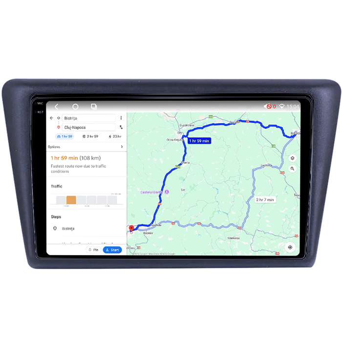 Navigatie dedicata Skoda Rapid 2013-2017, 4GB RAM 64GB ROM, Octacore, Android 14, Display QLED 1K 9", Carplay&Android Auto, SIM 4G, Ventilator Activ [4]