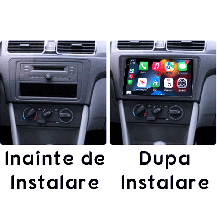 Navigatie dedicata Skoda Rapid 2013-2017, 4GB RAM 64GB ROM, Procesor Qualcomm Octacore, Android 14, Rezolutie 2K, Display QLED 9", DSP, Carplay&Android Auto, SIM 4G [6]