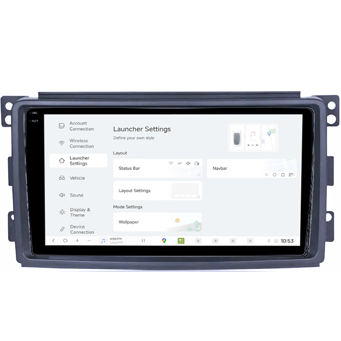 Navigatie dedicata Smart Fortwo 2006-2011, DUDU3, 4GB RAM 64GB ROM, Octacore, Platforma 8581, Android, Display QLED 9", DSP, Carplay&AndroidAuto [5]