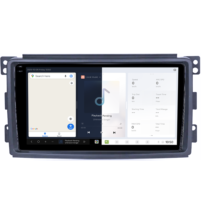 Navigatie dedicata Smart Fortwo 2006-2011, DUDU3, 4GB RAM 64GB ROM, Octacore, Platforma 8581, Android, Display QLED 9", DSP, Carplay&AndroidAuto [2]