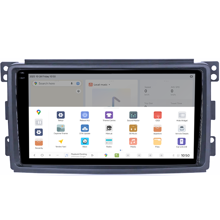 Navigatie dedicata Smart Fortwo 2006-2011, DUDU3, 4GB RAM 64GB ROM, Octacore, Platforma 8581, Android, Display QLED 9", DSP, Carplay&AndroidAuto [3]