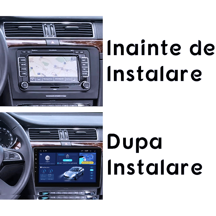 Navigatie dedicata Skoda Superb 2 2008-2015, DUDU3, 4GB RAM 64GB ROM, Octacore, Platforma 8581, Android, Display QLED 9", DSP, Carplay&AndroidAuto [6]