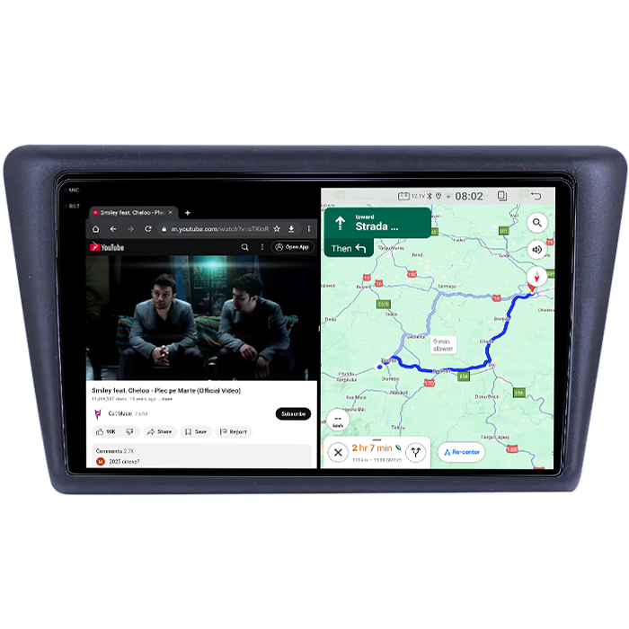 Navigatie dedicata Skoda Rapid 2013-2018, 4GB RAM 64GB ROM, Quad Core, Display 10" QLED 1K, Carplay, Android 14, Bluetooth, Magazin Play, Suport Camere AHD [6]