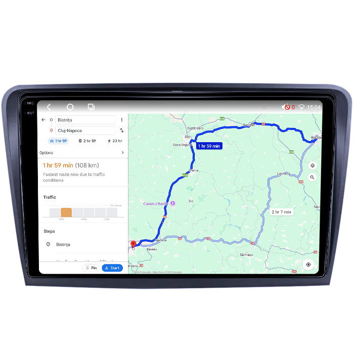 Navigatie dedicata Skoda Superb 2 2008-2015, 4GB RAM 64GB ROM, Octacore, Android 14, Display QLED 1K 9", Carplay&Android Auto, SIM 4G, Ventilator Activ [4]