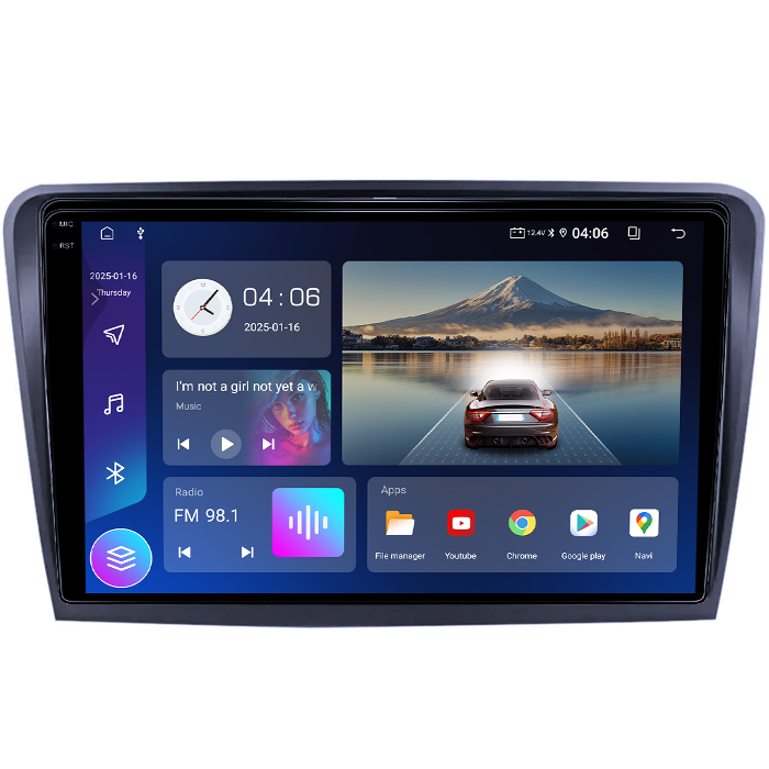 Navigatie dedicata Skoda Superb 2 2008-2015, 4GB RAM 64GB ROM, Quadcore, Android 14, Display QLED 1K, 10", DSP, Carplay&Android Auto, , Suport Camere AHD [4]