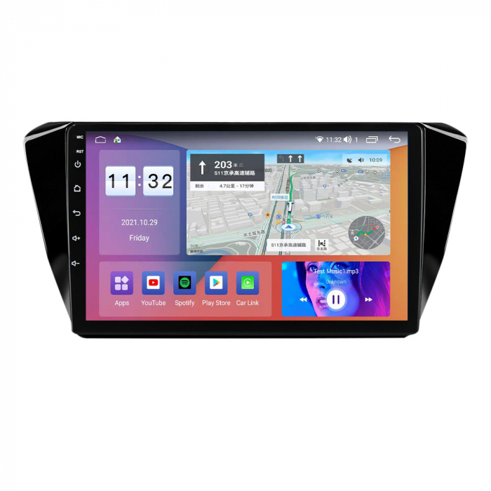 Navigatie dedicata Skoda Superb 2016-2019, 4 GB RAM 32 ROM, Android 13, Display QLED, 9", DSP, Carplay, Android Auto, Internet, Youtube , Waze , WI-FI , USB , Bluetooth [2]
