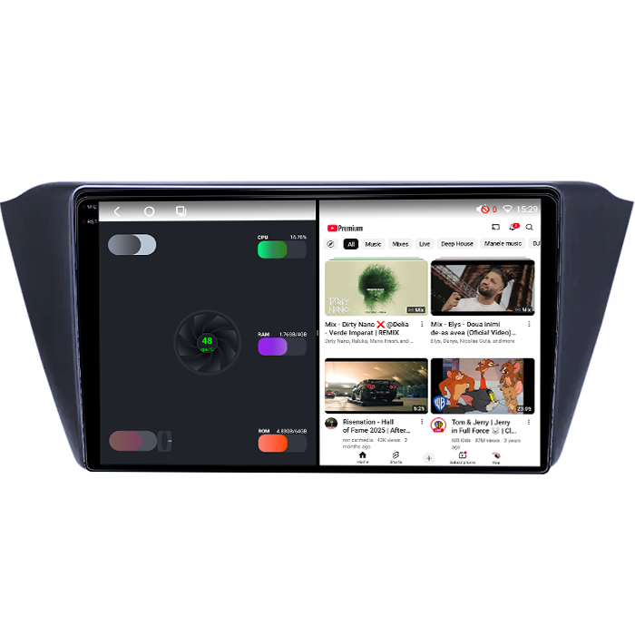 Navigatie dedicata Skoda Superb 2016-2019, 4GB RAM 64GB ROM, Octacore, Android 14, Display QLED 1K 9", Carplay&Android Auto, SIM 4G, Ventilator Activ [3]