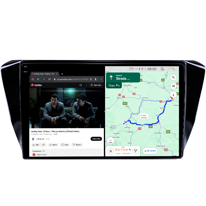 Navigatie dedicata Skoda Superb 2016, 4GB RAM 64GB ROM, Quad Core, Display 10.1" QLED 1K, Carplay, Android 14, Bluetooth, Magazin Play, Suport Camere AHD [6]