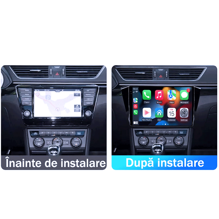 Navigatie dedicata Skoda Superb 3 2015-2019, 8GB RAM 128GB ROM, Octacore, Platforma TS18, Android 13, Display QLED 10.1”, Suporta camera 360º, DSP, Carplay&Android Auto, SIM 4G, Ventilator Activ [5]