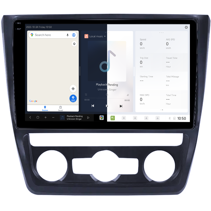 Navigatie dedicata Skoda Yeti 5L 2009-2014, DUDU3, 4GB RAM 64GB ROM, Octacore, Platforma 8581, Android, Display QLED 9", DSP, Carplay&AndroidAuto [2]