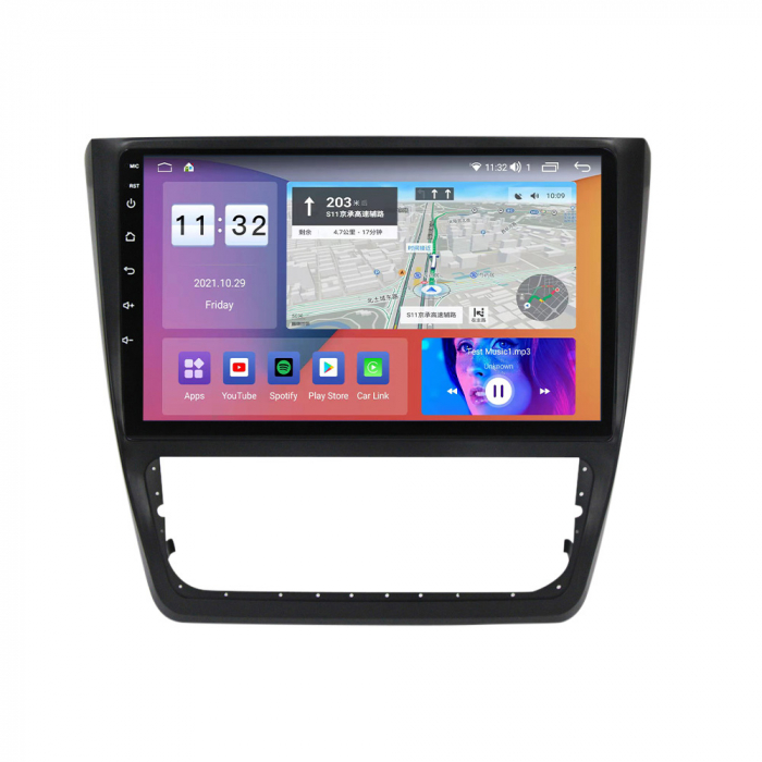 Navigatie dedicata Skoda Yeti 5L 2009-2014, 4 GB RAM 32 ROM, Android 13, Display QLED, 10", DSP, Carplay, Android Auto, Internet, Youtube , Waze , WI-FI , USB , Bluetooth [3]