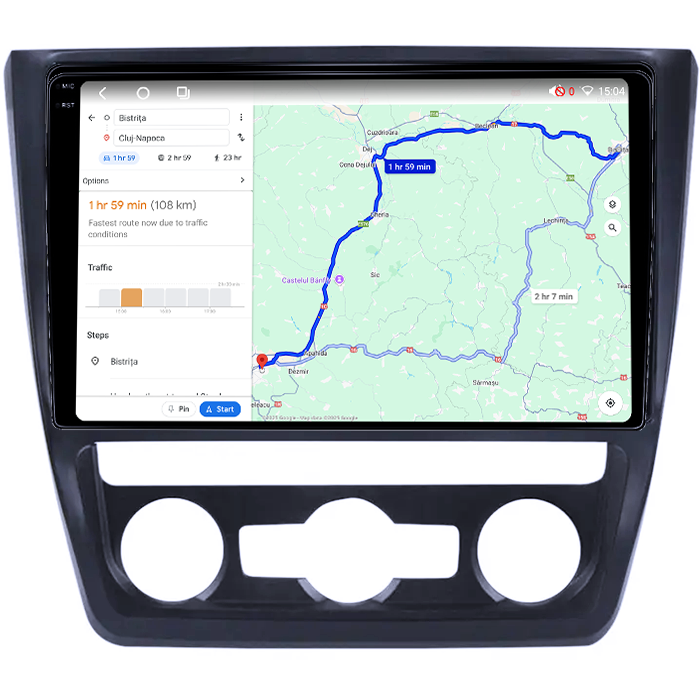 Navigatie dedicata Skoda Yeti 5L 2009-2014, 4GB RAM 64GB ROM, Octacore, Android 14, Display QLED 1K 10", Carplay&Android Auto, SIM 4G, Ventilator Activ [4]