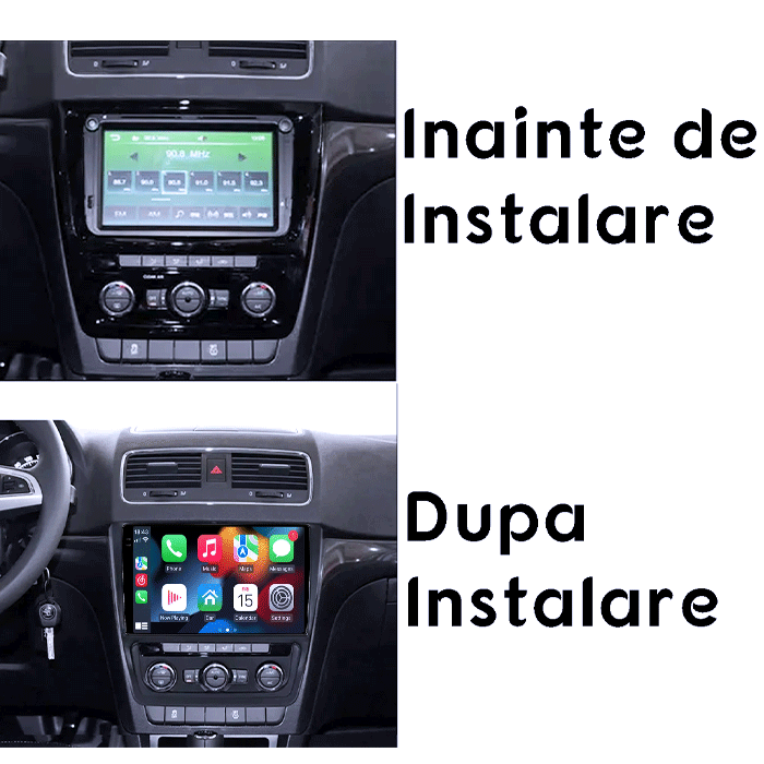 Navigatie dedicata Skoda Yeti 5L 2009-2014, 4GB RAM 64GB ROM, Procesor Qualcomm Octacore, Android 14, Rezolutie 2K, Display QLED 9", DSP, Carplay&Android Auto, SIM 4G [6]