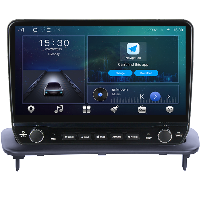 Navigatie dedicata Volvo S40 C30 C70 2004-2013 Tesla cu butoane rotative model 2024, 4GB RAM 64GB ROM, Procesor Quadcore, Android 14, Display QLED 10", DSP, Carplay&Android Auto [6]