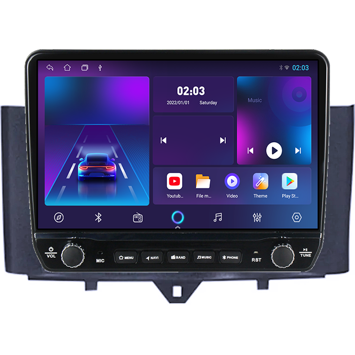 Navigatie dedicata Smart Fortwo 2011-2015 Tesla cu butoane rotative model 2024, 4GB RAM 64GB ROM, Procesor Quadcore, Android 14, Display QLED 10", DSP, Carplay&Android Auto [4]