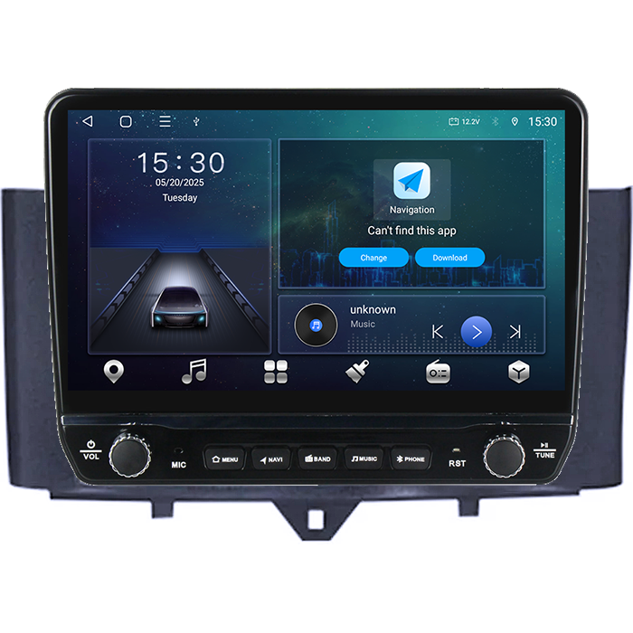 Navigatie dedicata Smart Fortwo 2011-2015 Tesla cu butoane rotative model 2024, 4GB RAM 64GB ROM, Procesor Quadcore, Android 14, Display QLED 10", DSP, Carplay&Android Auto [5]