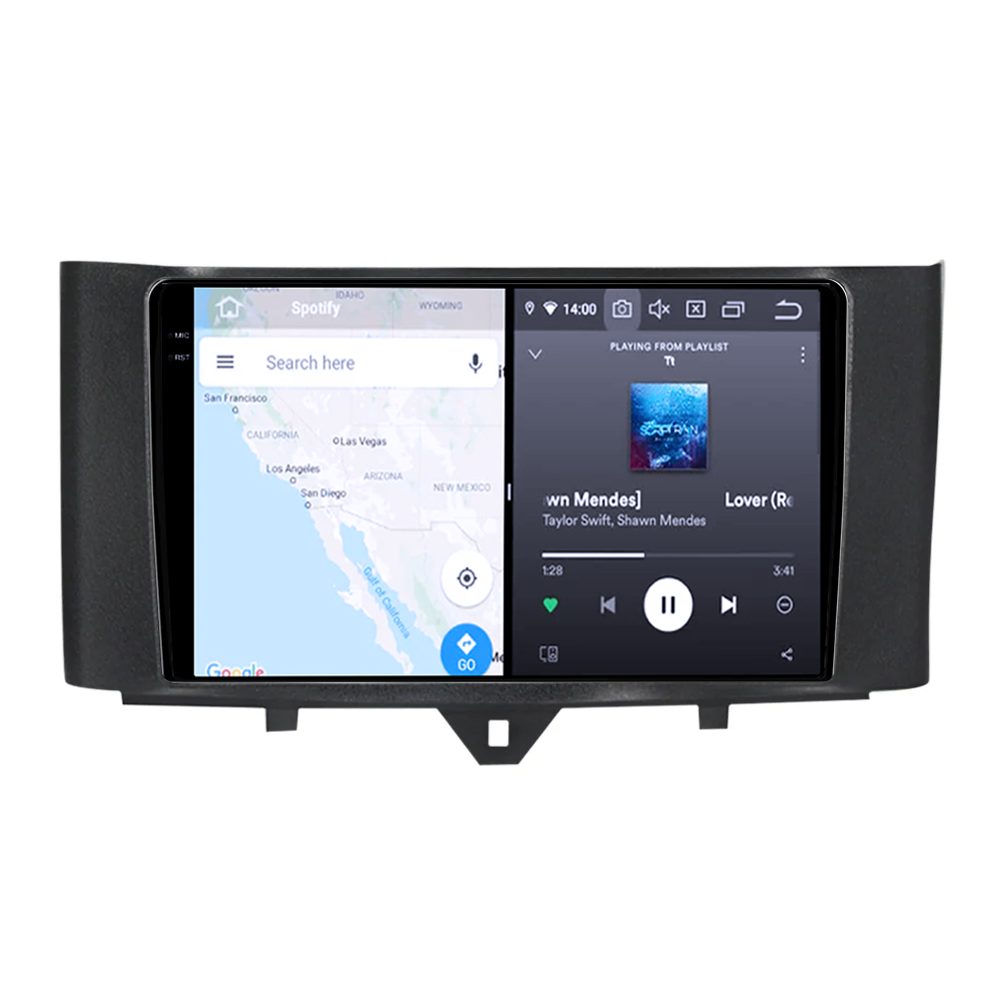 Navigatie dedicata Smart Fortwo 2011-2015, 12GB RAM 256GB ROM, Android 13, Rezolutie 2K, Display QLED, 9", DSP, Carplay, Android Auto, Internet, Youtube, Waze, Wi Fi, USB [3]