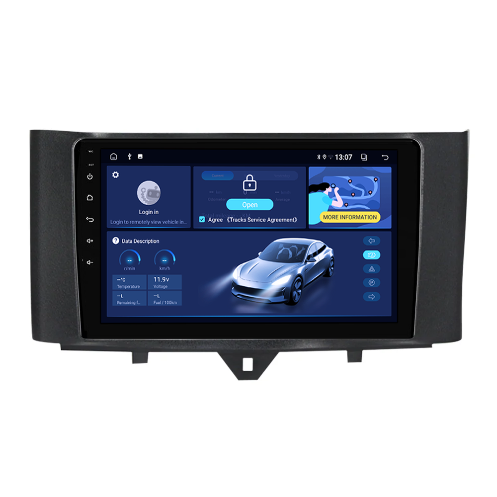 Navigatie dedicata Smart Fortwo 2011-2015, 4GB RAM 64GB ROM, Octacore, Android 13, Display QLED 9", DSP, Carplay, Android Auto, Internet, Youtube, Waze, WIFI, Bluetooth [4]