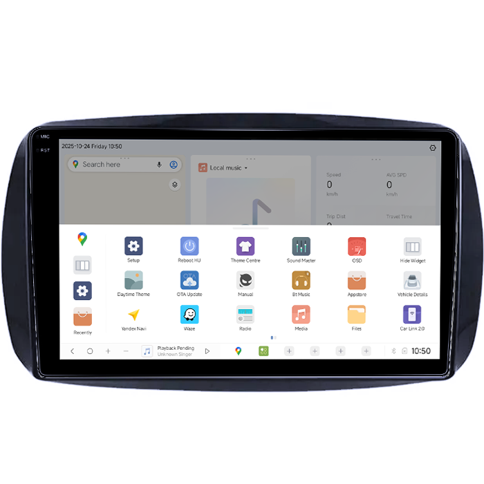 Navigatie dedicata Smart Fortwo dupa 2014, DUDU3, 4GB RAM 64GB ROM, Octacore, Platforma 8581, Android, Display QLED 9", DSP, Carplay&AndroidAuto [3]