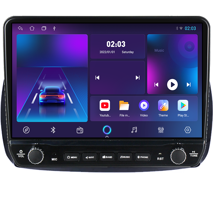 Navigatie dedicata Smart Fortwo 2014+ Tesla cu butoane rotative model 2024, 4GB RAM 64GB ROM, Procesor Quadcore, Android 14, Display QLED 10", DSP, Carplay&Android Auto  [5]