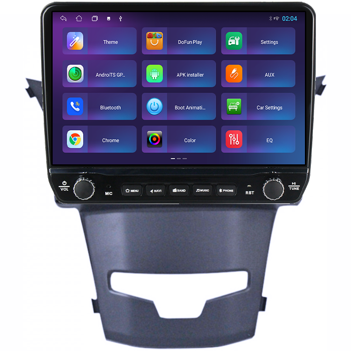 Navigatie dedicata SsangYong Actyon 2013-2017 Tesla cu butoane rotative model 2024, 4GB RAM 64GB ROM, Procesor Quadcore, Android 14, Display QLED 10", DSP, Carplay&Android Auto [4]