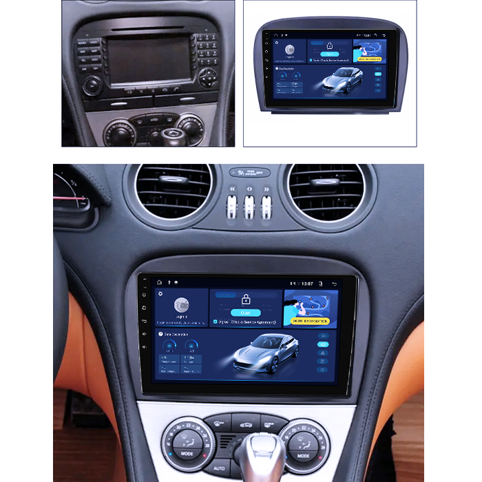 Navigatie dedicata Smart Fortwo 2016, 4GB RAM 64GB ROM, Octacore, Android 14, Display QLED 1K 9", Carplay&Android Auto, SIM 4G, Ventilator Activ [5]